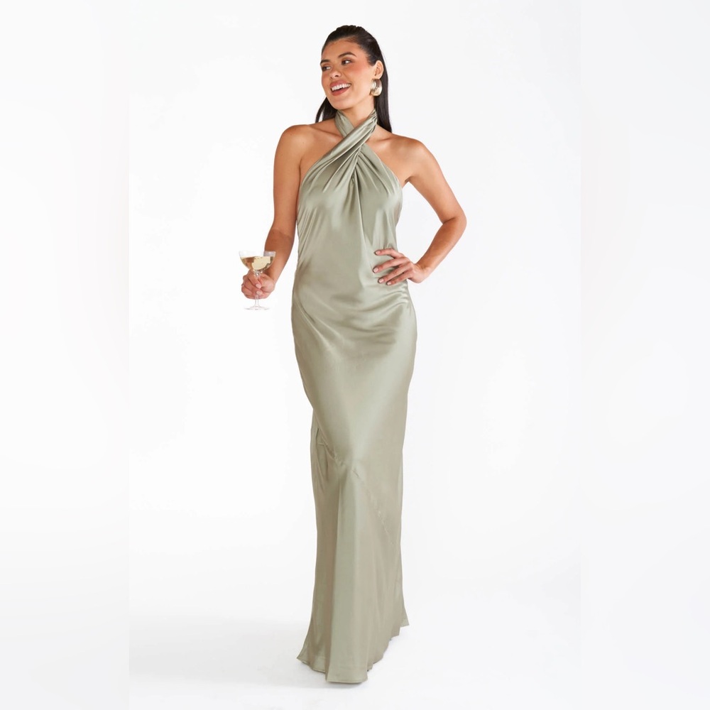 Show me your mumu Jasmine Halter Maxi Dress